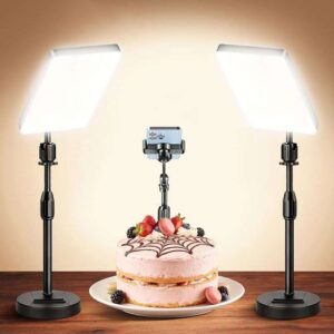 Dual LED Panel Light Kit with Stands