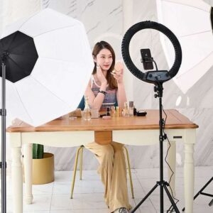Large Ring Light with Softbox Setup